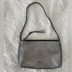 The Sak Mariposa Mini Shoulder bag in dark silver